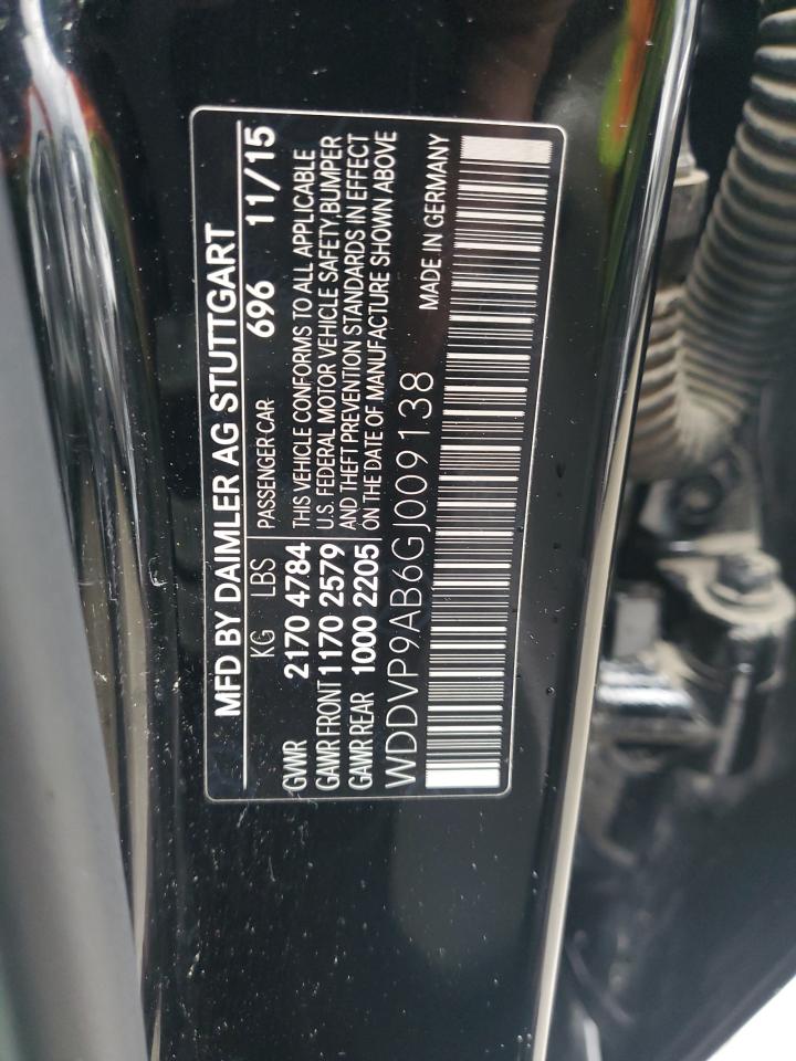 wddvp9ab6gj009138 WDDVP9AB6GJ009138 2016 Mercedes-Benz B 250E