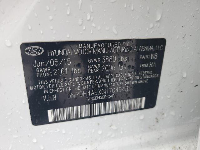 2016 HYUNDAI ELANTRA SE - 5NPDH4AEXGH704943