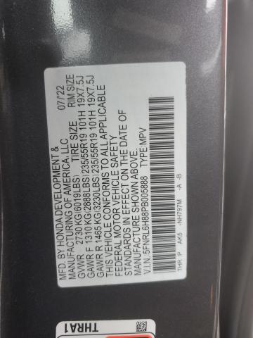 5FNRL6H88PB005888 Honda Odyssey TO 12