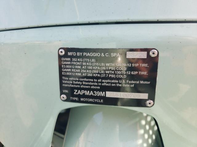 2020 VESPA PIAGGIO - ZAPMA39M2L5100709