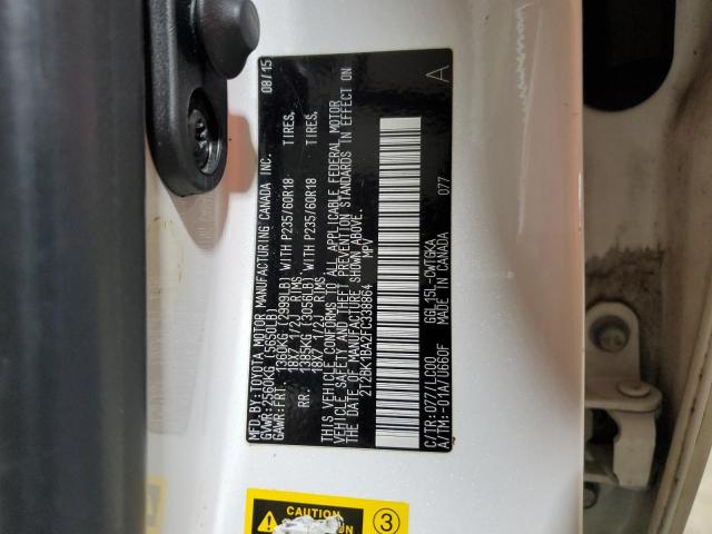 2015 LEXUS RX 350 BAS 2T2BK1BA2FC338864