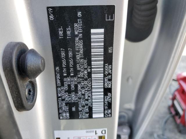 2020 TOYOTA 4RUNNER SR JTEBU5JR7L5745015
