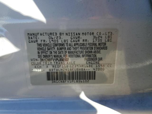 2023 NISSAN VERSA SR 3N1CN8FV1PL856102