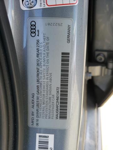 2017 AUDI A6 PREMIUM WAUG8AFC2HN013472