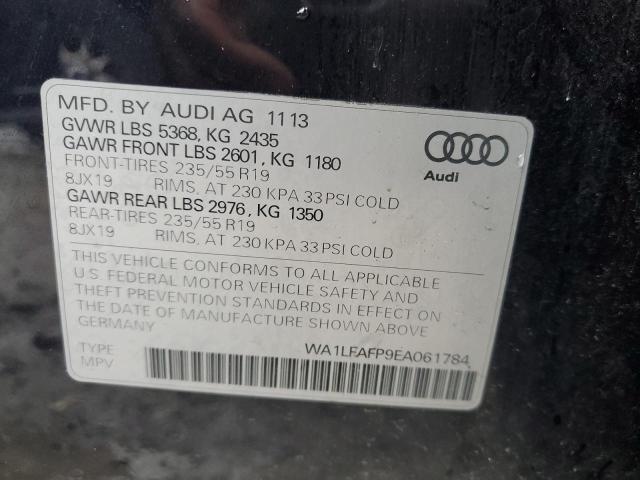 VIN WA1LFAFP9EA061784 2014 Audi Q5, Premium Plus no.14