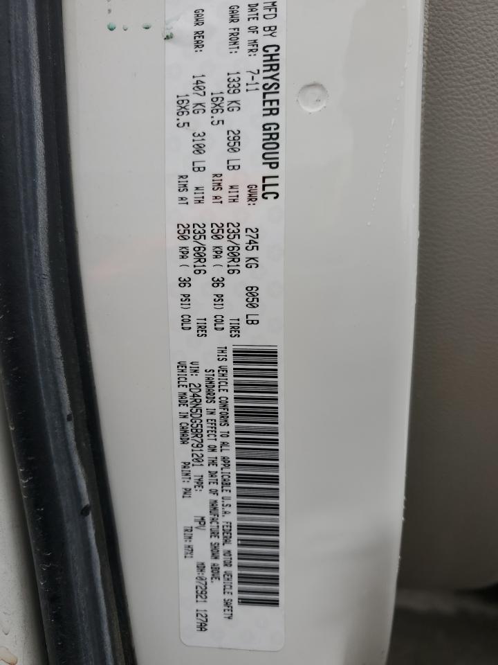 2D4RN5DG5BR791201 2011 Dodge Grand Caravan Crew