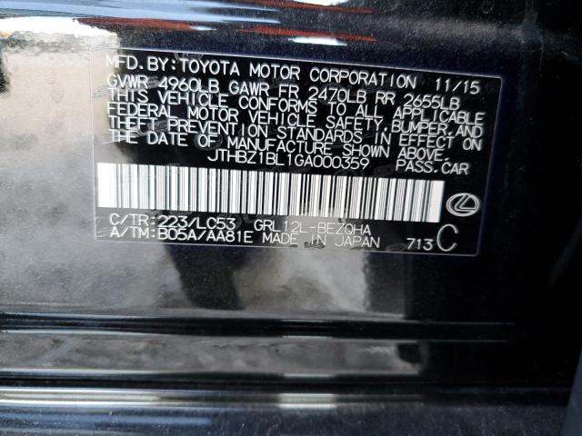 2016 LEXUS GS 350 BAS JTHBZ1BL1GA000359