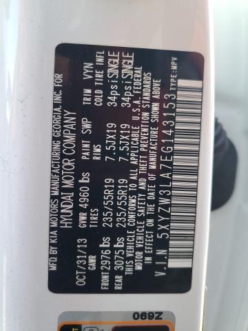 2014 Hyundai Santa Fe Sport VIN: 5XYZW3LA7EG143153 Lot: 42610334