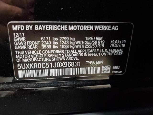 5UXKR0C51J0X96831 2018 BMW X5, photo no. 12