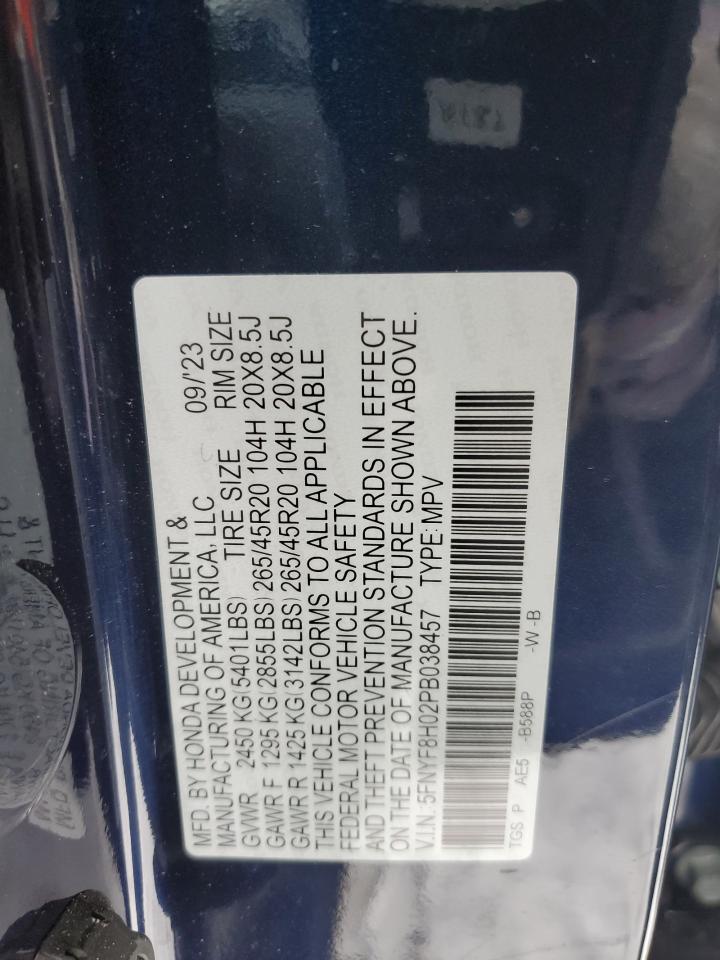 5FNYF8H02PB038457 2023 Honda Passport Elite