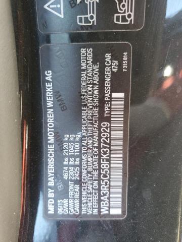 2015 BMW 435 XI WBA3R5C58FK372929
