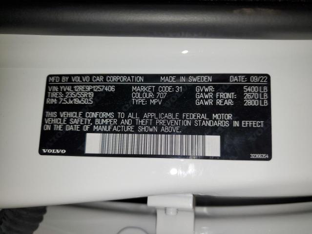 2023 VOLVO XC60 PLUS YV4L12RE9P1257406