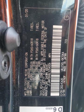 2020 LEXUS GX460 JTJAM7BX8L5254006