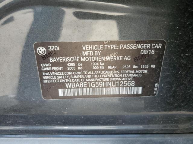 2017 BMW 320 WBA8E1G59HNU12568