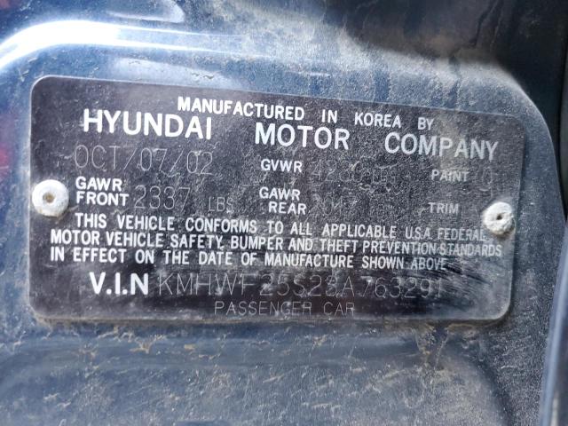 2003 Hyundai Sonata Gl VIN: KMHWF25S23A763291 Lot: 42724834