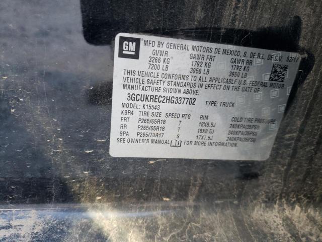 2017 CHEVROLET SILVERADO2 3GCUKREC2HG337702