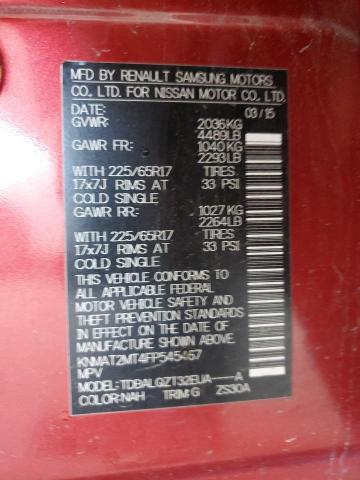 2015 NISSAN ROGUE S - KNMAT2MT4FP545467
