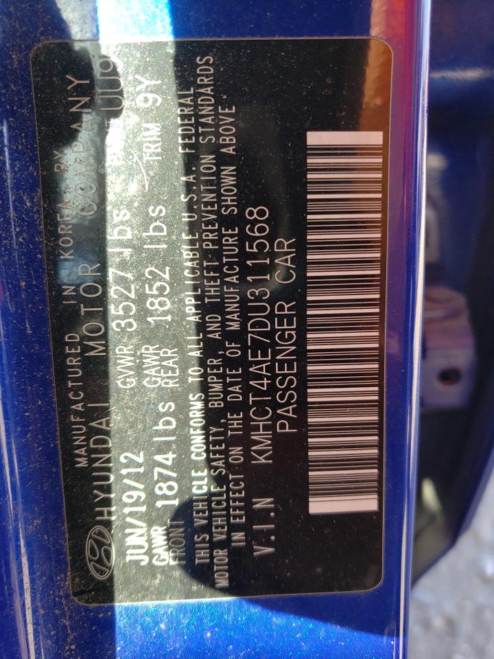 KMHCT4AE7DU311568 2013 Hyundai Accent Gls