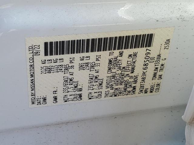 2023 NISSAN ROGUE S 5N1BT3AB3PC685097