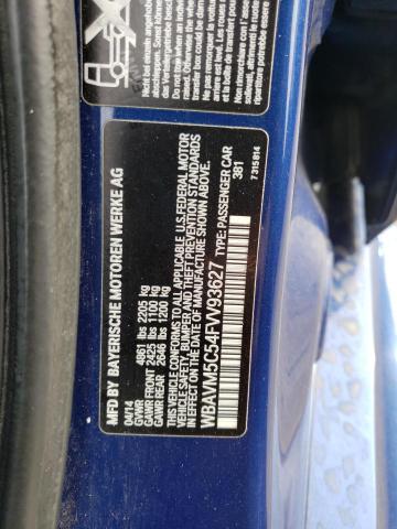 2015 BMW X1 XDRIVE3 WBAVM5C54FVV93627