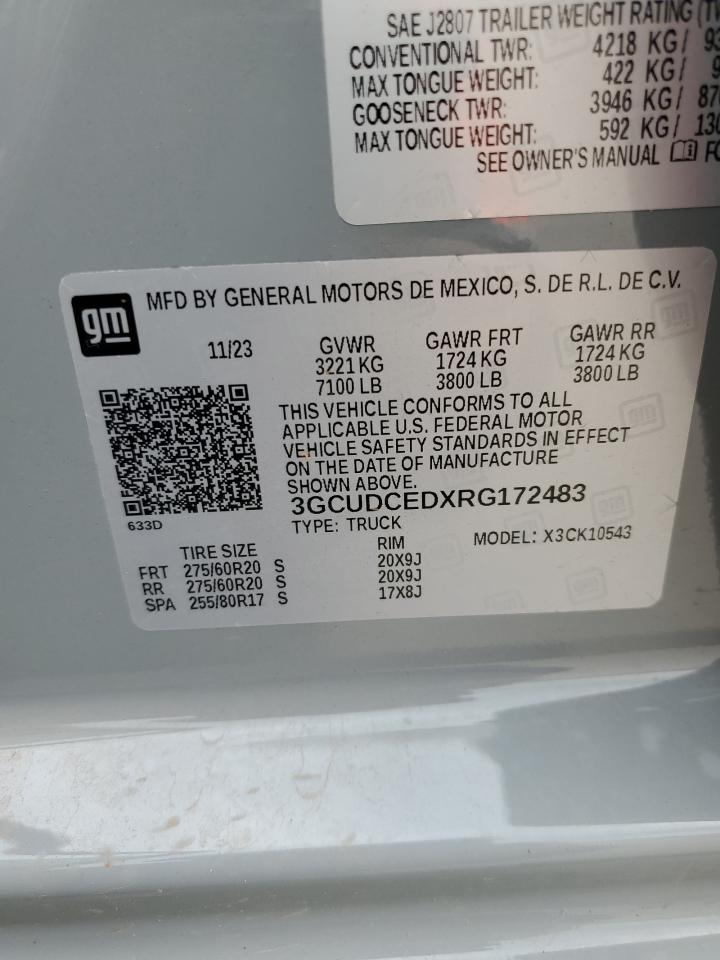 VIN: 3GCUDCEDXRG172483 2024 CHEVROLET ALL Models