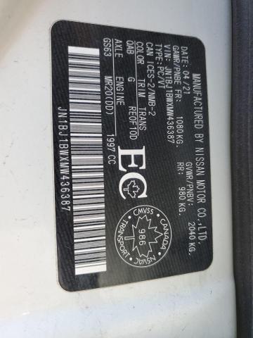 2021 NISSAN QASHQAI JN1BJ1BWXMW436387