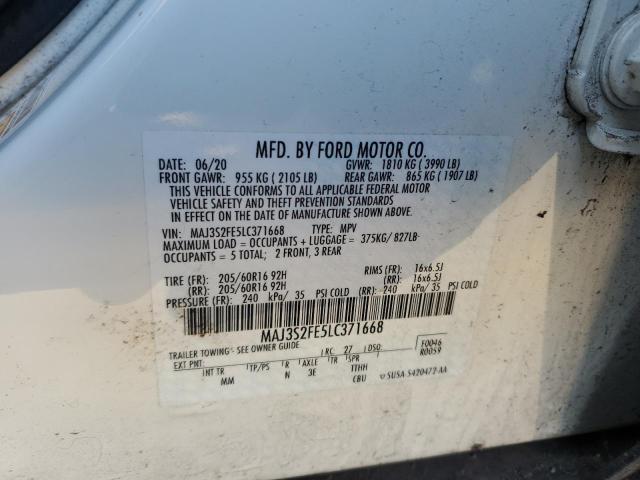 2020 FORD ECOSPORT S MAJ3S2FE5LC371668