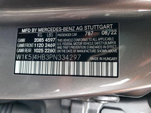 VIN W1K5J4HB3PN334297 2023 Mercedes-Benz CLA-Class,... no.13