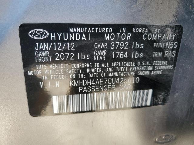 VIN 3FA6P0G74DR342720 2013 Ford Fusion, S no.12