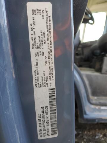 2021 Ram Promaster 3500 3500 High VIN: 3C6MRVJG1ME544415 Lot: 45070974