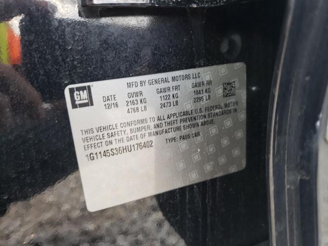 2017 CHEVROLET IMPALA PRE - 1G1145S36HU176402
