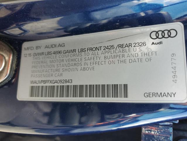 2016 AUDI A3 E-TRON - WAUVPBFFXGA092843
