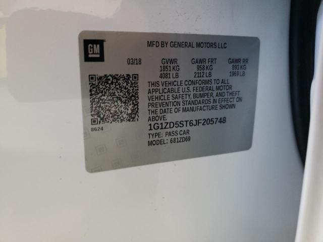 2018 CHEVROLET MALIBU LT 1G1ZD5ST6JF205748