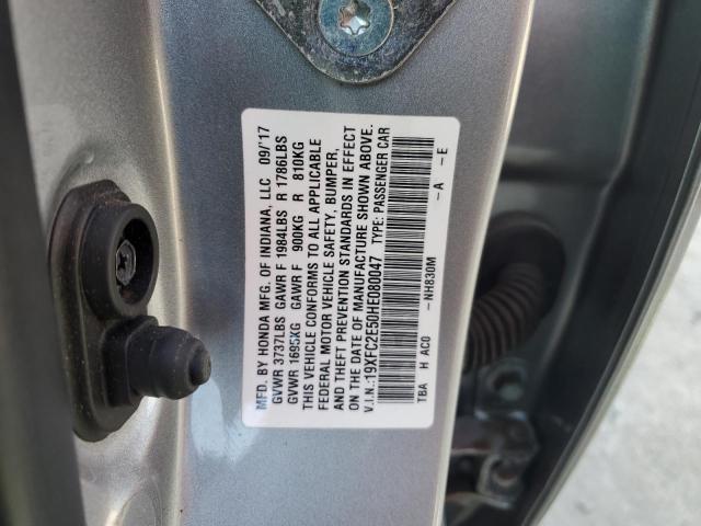 2017 HONDA CIVIC LX 19XFC2E50HE080047