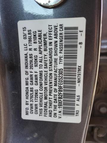 2015 HONDA CIVIC EX - 19XFB2F89FE052305