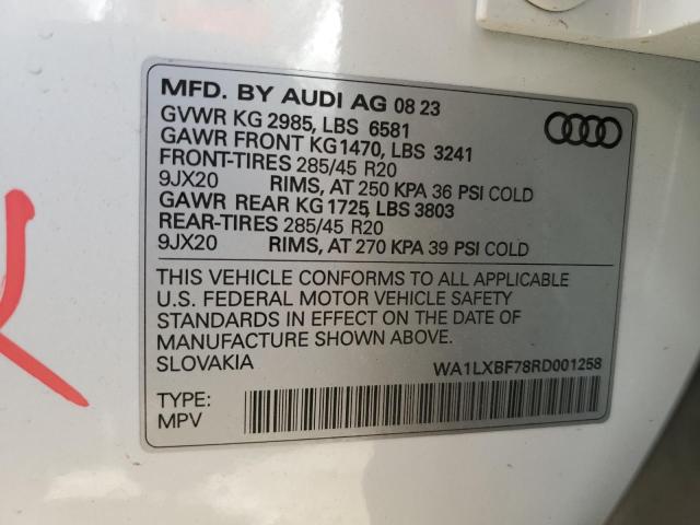 VIN WA1LXBF78RD001258 2024 Audi Q7, Premium Plus no.14