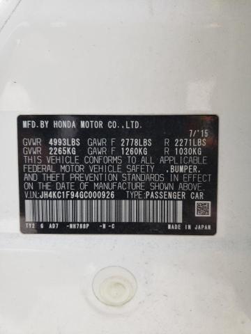 2016 ACURA RLX ADVANC JH4KC1F94GC000926