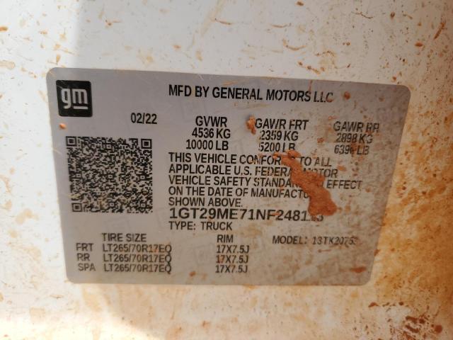 2022 GMC Sierra K2500 Sle VIN: 1GT29ME71NF248113 Lot: 42085854