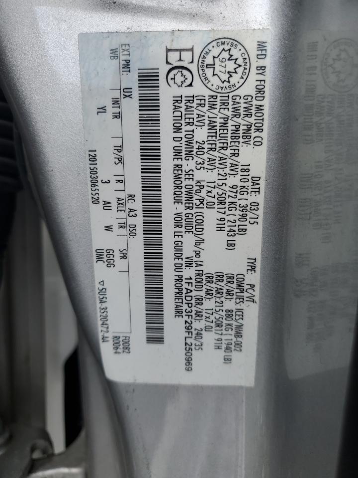 1FADP3F29FL250969 2015 Ford Focus Se