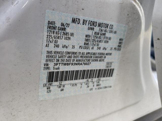 2022 FORD MAVERICK X 3FTTW8F93NRA76027