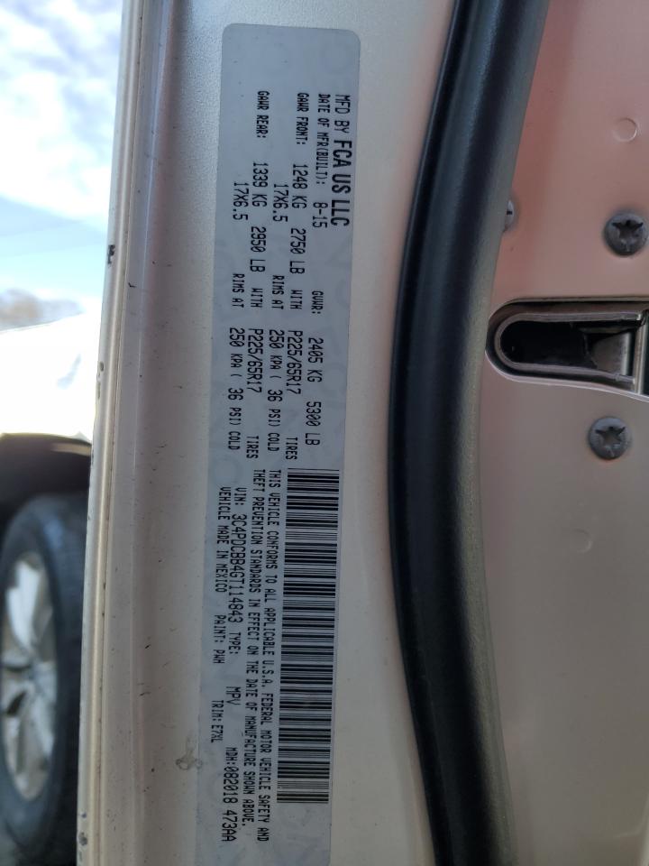 3C4PDCBB4GT114843 2016 Dodge Journey Sxt