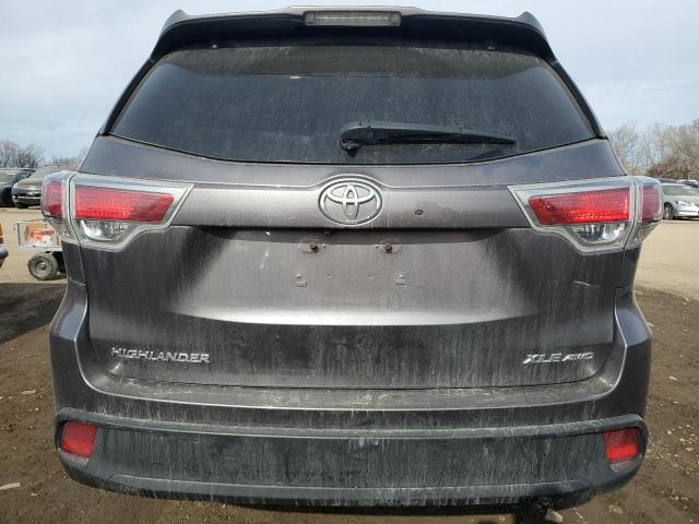 VIN 5TDJKRFH1ES057179 2014 Toyota Highlander, Xle no.6