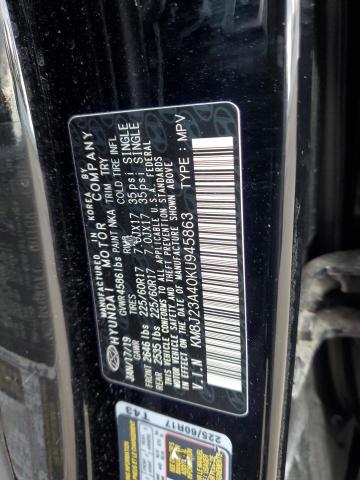 2019 Hyundai Tucson Se VIN: KM8J23A40KU945863 Lot: 41456474