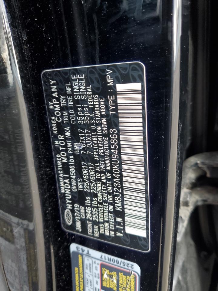 KM8J23A40KU945863 2019 Hyundai Tucson Se