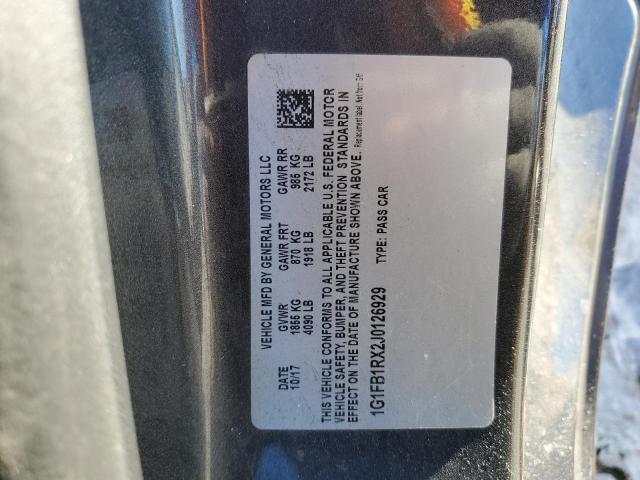 2018 CHEVROLET CAMARO LT - 1G1FB1RX2J0126929