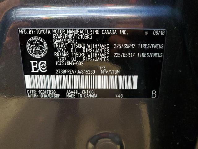 2018 TOYOTA RAV4 LE 2T3BFREV7JW815289