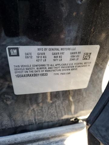 2013 CADILLAC ATS - 1G6AA5RAXD0119533