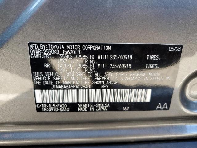 2023 SUBARU SOLTERRA P JTMABABA5PA026401