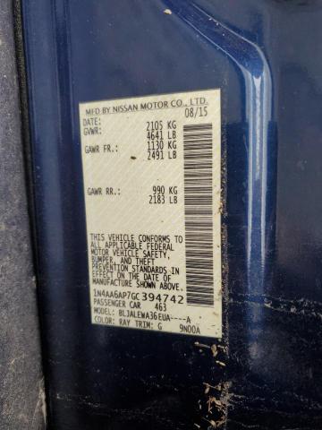 2016 NISSAN MAXIMA 3.5 1N4AA6AP7GC394742