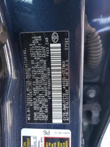 2017 TOYOTA CAMRY LE 4T1BF1FK6HU718898